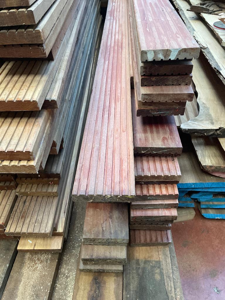 Vlonder restpartijen massaranduba anti slip hardhout, Ophalen, Nieuw, Hout