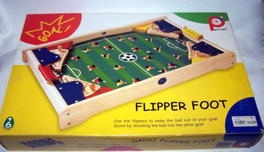 Prachtig houten flpper/knikker voetbalspel. Nieuw in doos., Ophalen of Verzenden, Nieuw