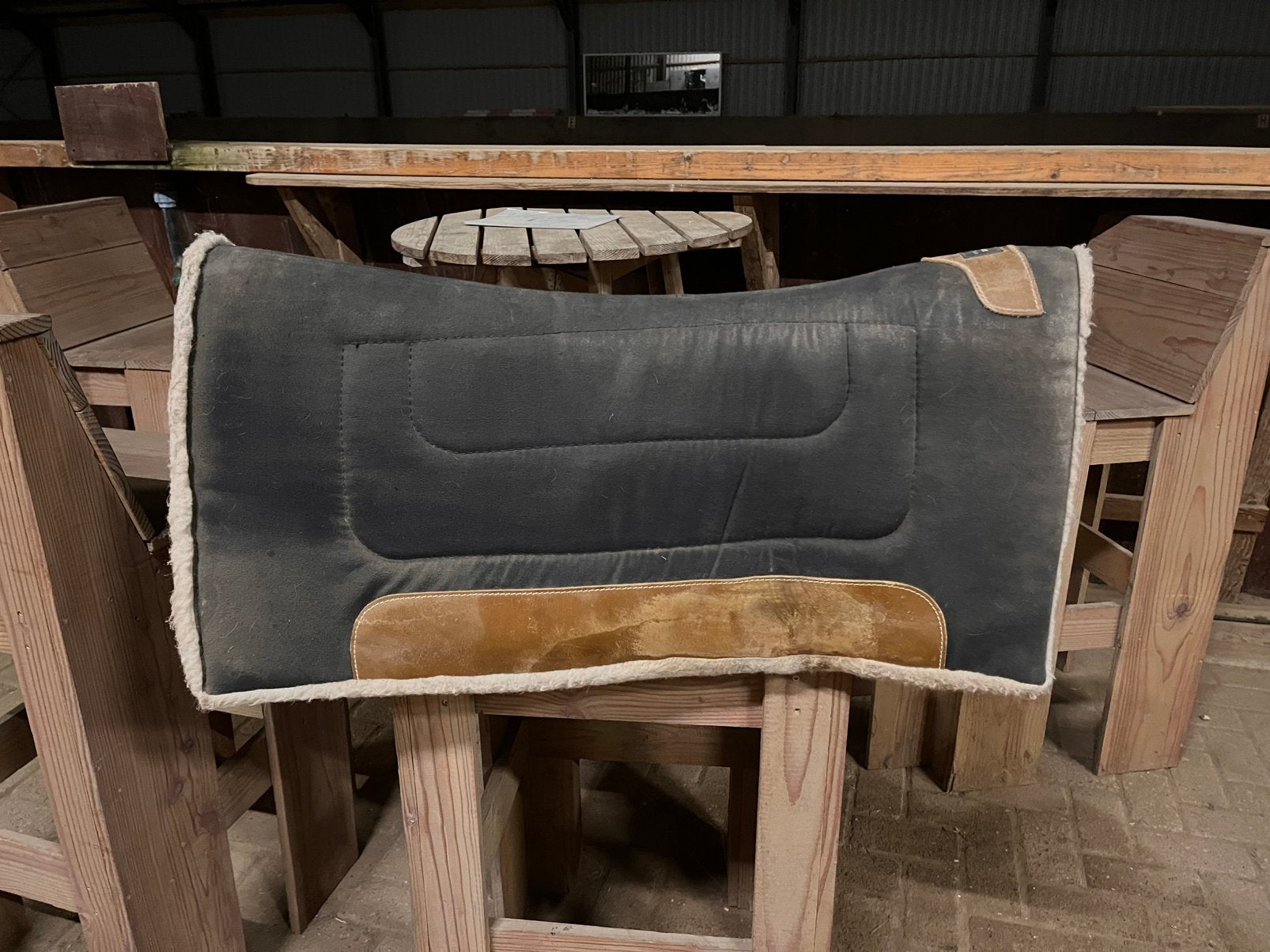 Classic Equine western pad donkerblauw/zwart, Ophalen of Verzenden, Gebruikt