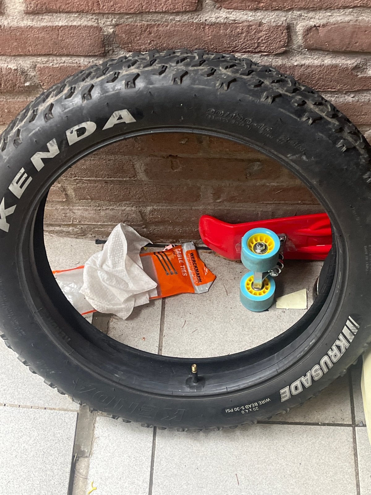 Kenda fatbike band met binnenband - 20x4.0, Band, Nieuw, Ophalen of Verzenden, Fatbike