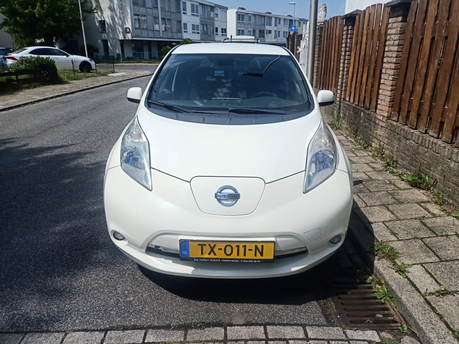 Nissan Leaf 2014 24KWH, Auto's, Nissan, Wit, Elektrisch, 1405 kg, Geïmporteerd