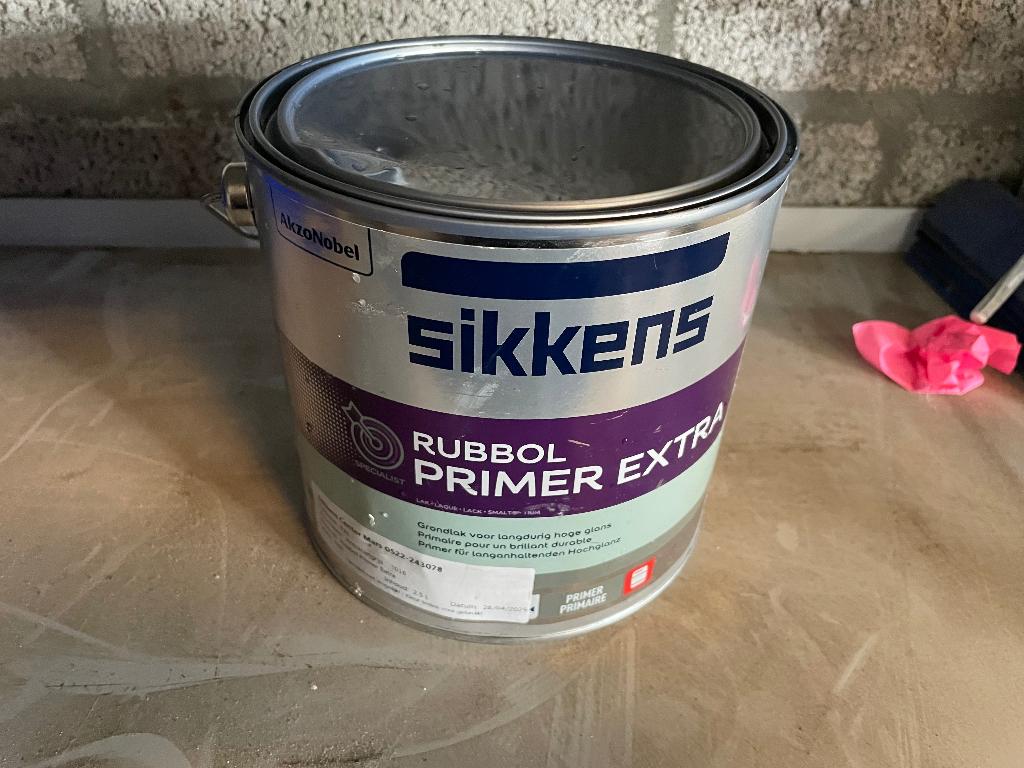 tk sikkens rubbol primer extra ., Doe-het-zelf en Verbouw, Verf, Beits en Lak, Ophalen, Overige kleuren, Nieuw, Verf