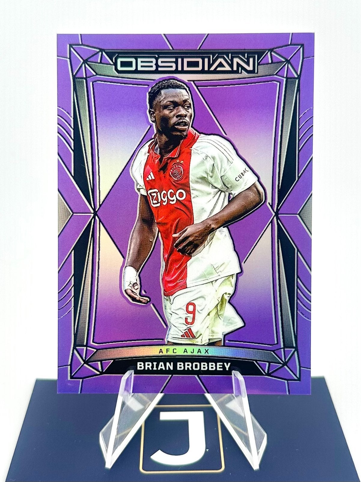 Brian Brobbey /30 Purple - Panini Obsidian Ajax, Ophalen of Verzenden, Zo goed als nieuw, Plaatje