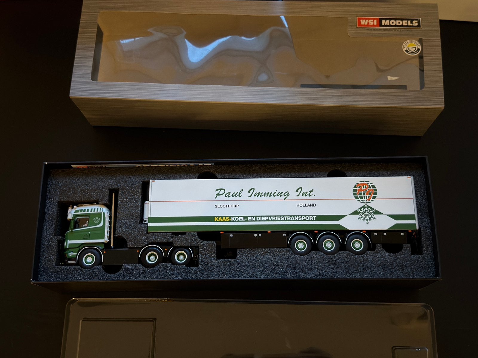 Paul imming scania nieuw in doos, Hobby en Vrije tijd, Modelauto's | 1:50, Ophalen of Verzenden, Zo goed als nieuw, Bus of Vrachtwagen