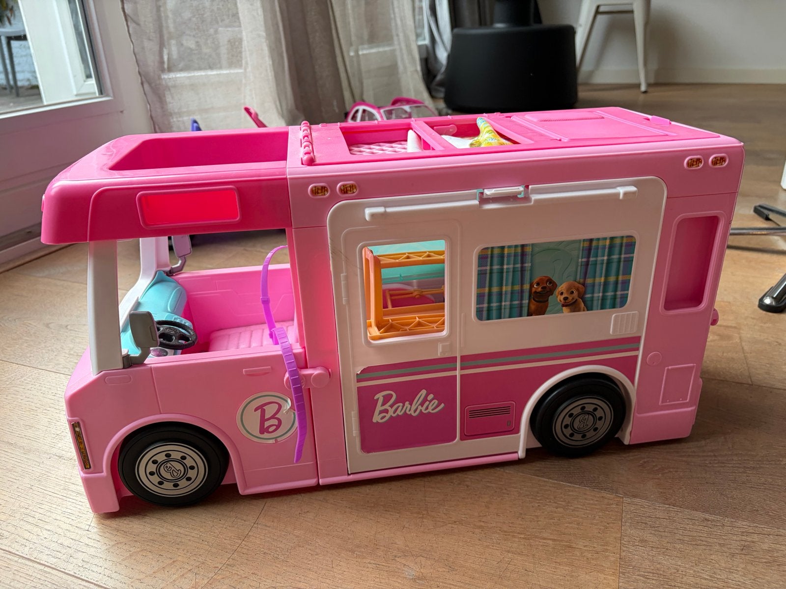 Barbie Camper en Auto's Speelset, Ophalen, Gebruikt
