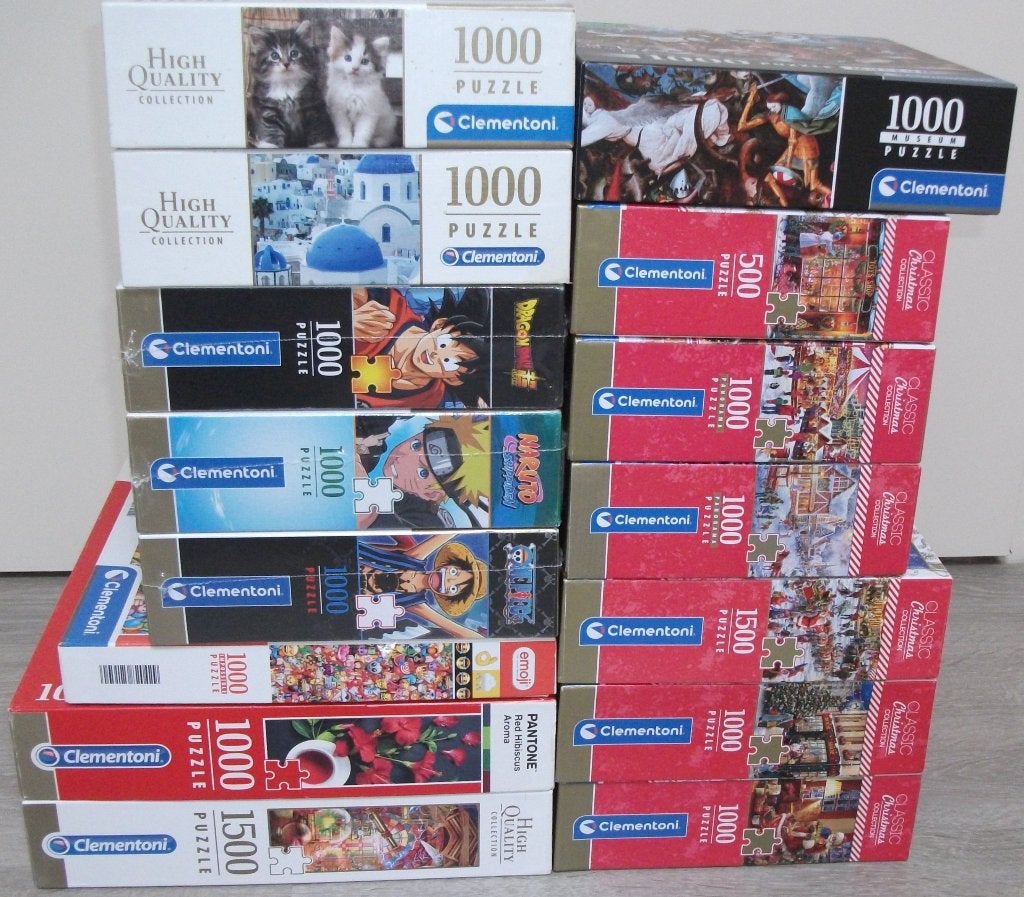 Diverse *** PUZZELS CLEMENTONI ***, Ophalen of Verzenden, 500 t/m 1500 stukjes, Zo goed als nieuw, Legpuzzel