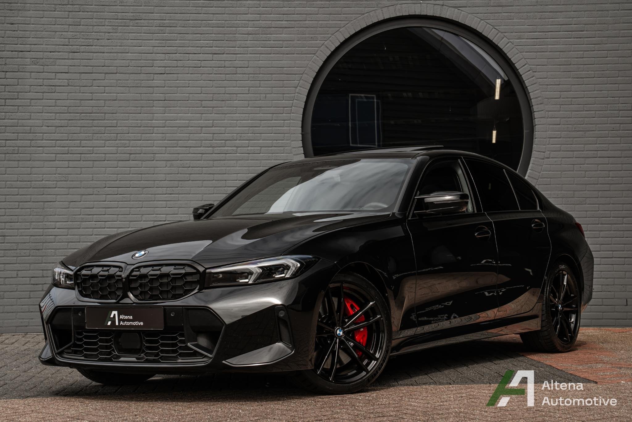 BMW 3-serie M340i xDrive BTW, schuifdak, Harman Kardon, 360, Auto's, 12 maanden, Stof, 1700 kg, Zwart