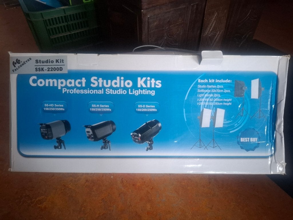 Fotostudio: Falcon eyes compact studio kit, Ophalen, Gebruikt, Falcon Eyes, Complete fotostudio