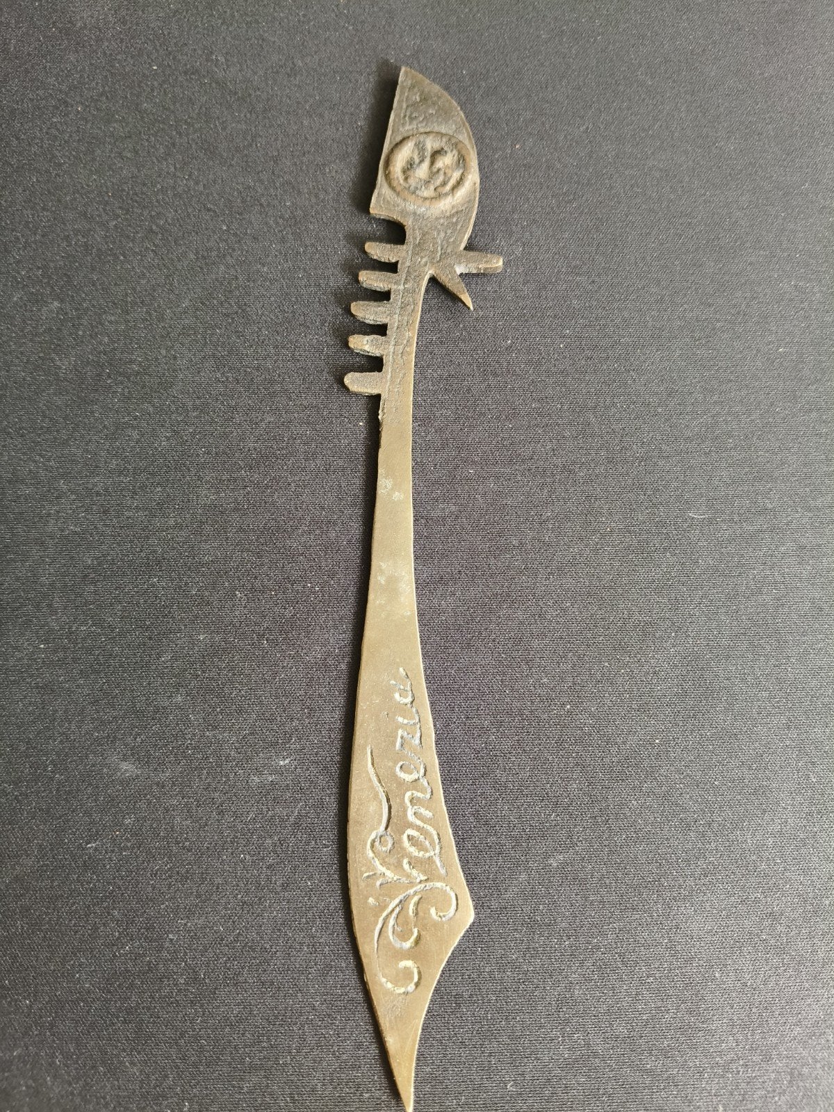 Vintage Venezia briefopener in gondelstijl, Ophalen of Verzenden