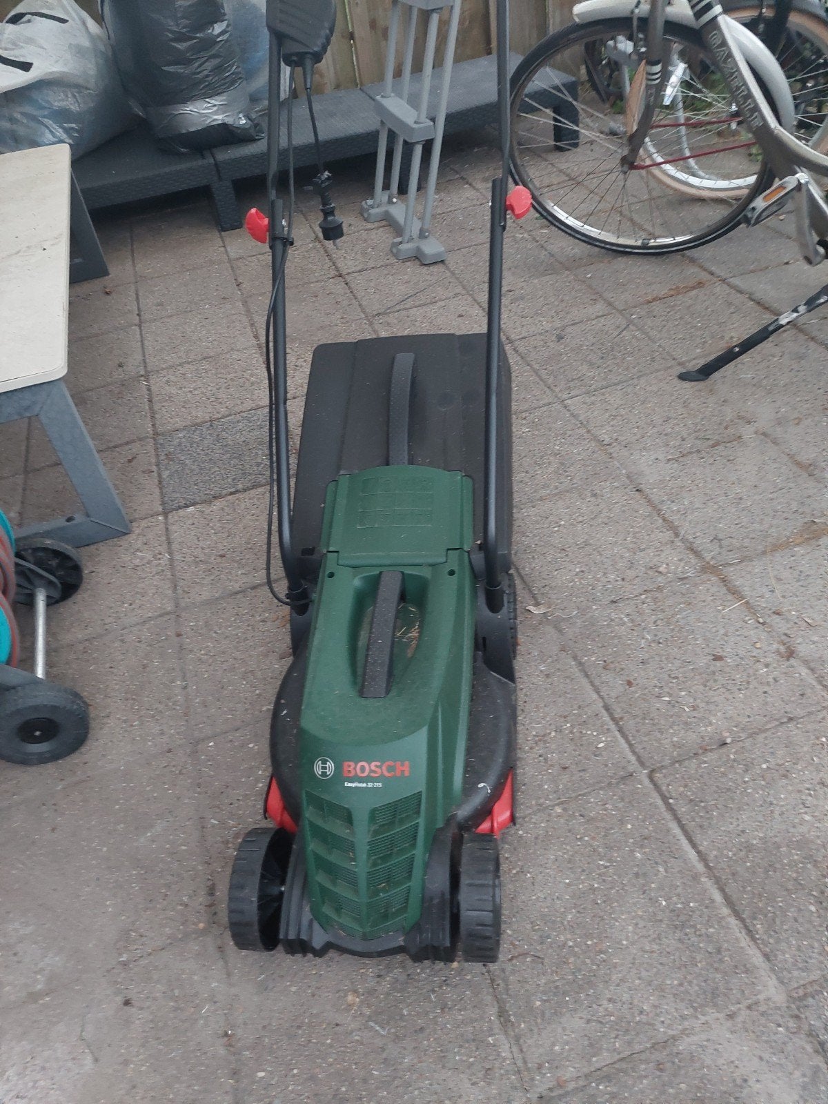 grasmaaier, Ophalen, Zo goed als nieuw