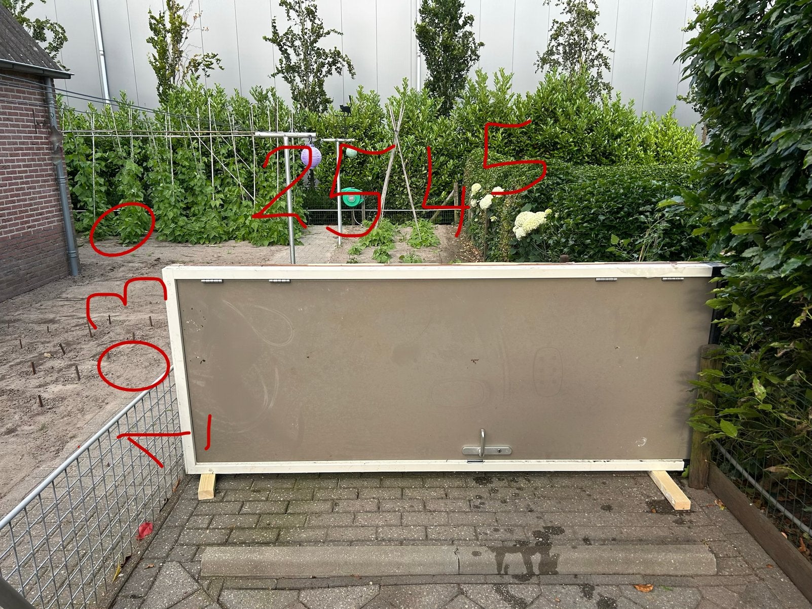 Kozijn met deur, Ophalen, Minder dan 30 cm, Zo goed als nieuw, Rechthoekig