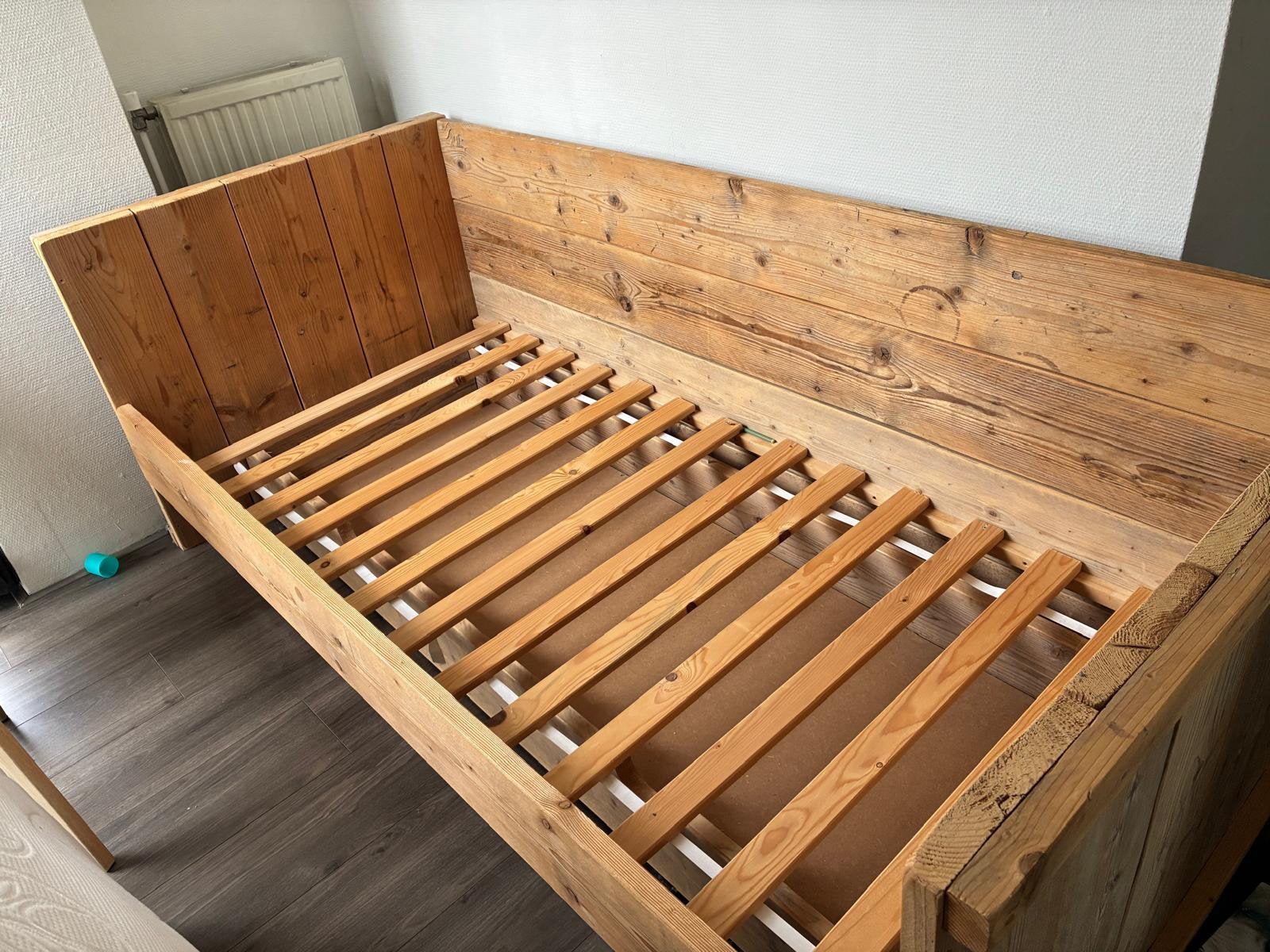 Steigerhouten bed 200 x 90, 90 cm, Eenpersoons, Steigerhout, Ophalen of Verzenden