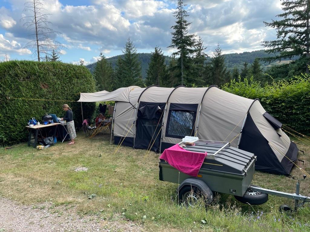zo goed als nieuwe tent Vrijbuiter Redwood, Ophalen, Zo goed als nieuw, Tot en met 4