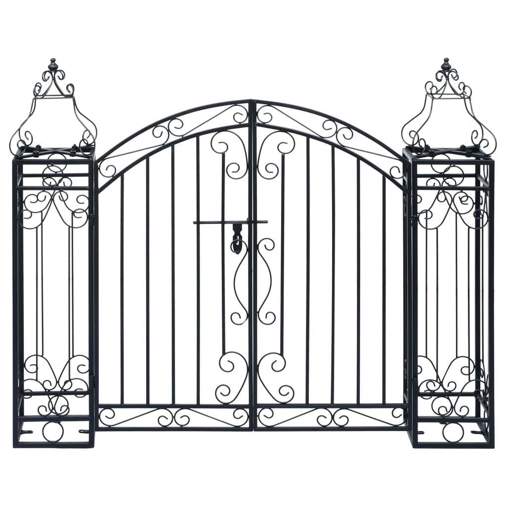 DEAL |  Poort decoratief smeedijzer 122 x 100 cm! GRATIS BEZ, Tuin en Terras, Tuinhekken en Hekwerk, Verzenden, Gebruikt, IJzer