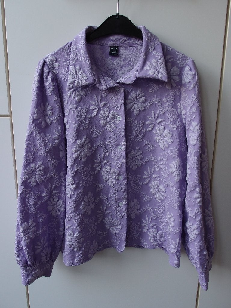 Erg mooie trendy dames meisjes Shein top blouse L 40, Paars, Maat 42/44 (L), Ophalen of Verzenden, Zo goed als nieuw