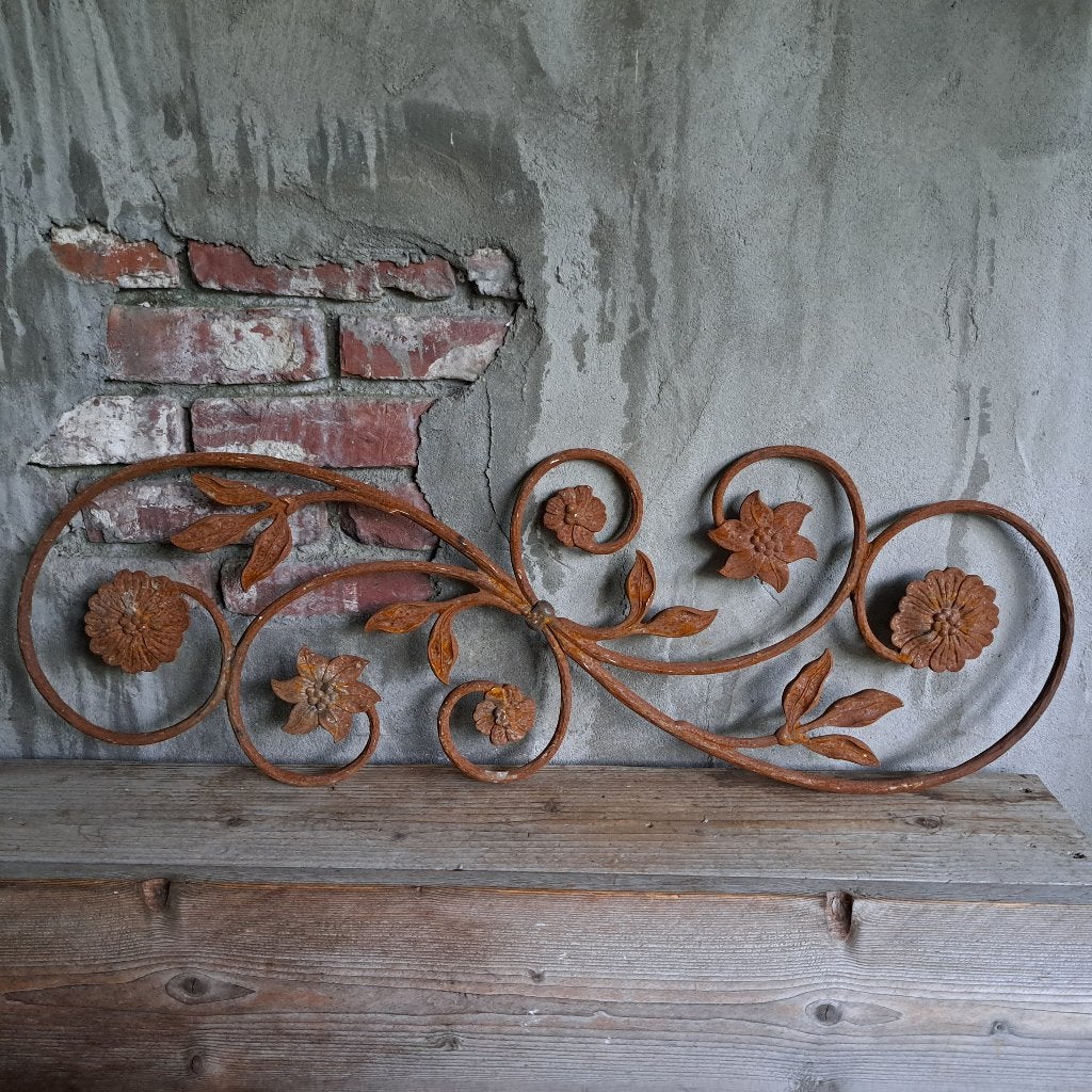 Oud brocante sierlijk Frans ornament rek roest *Etage3*, Gebruikt, ., Ophalen of Verzenden, .