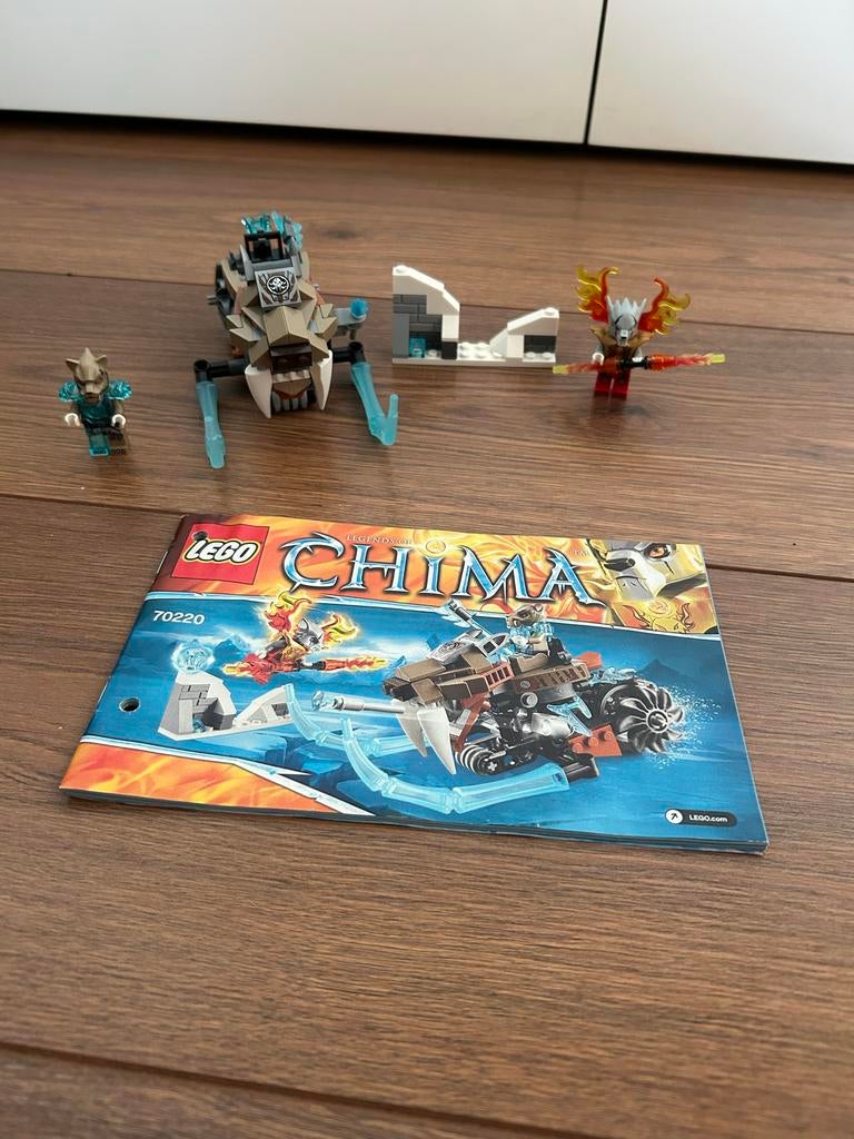 LEGO Chima Sabeltand Tijger set 70220 compleet met boekjes, Ophalen of Verzenden, Gebruikt, Complete set, Lego