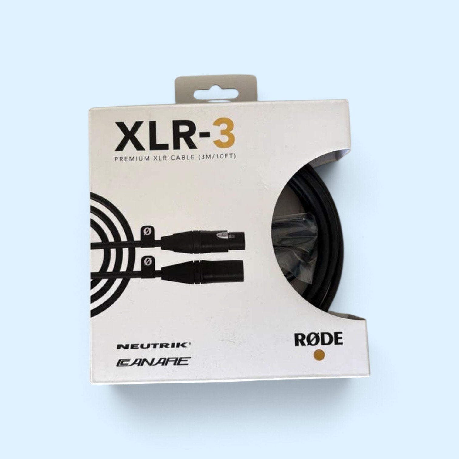 Røde XLR-3 Premium XLR Kabel (3M/10FT), Muziek en Instrumenten, Kabels en Stekkers, Ophalen of Verzenden, Zo goed als nieuw, Microfoon