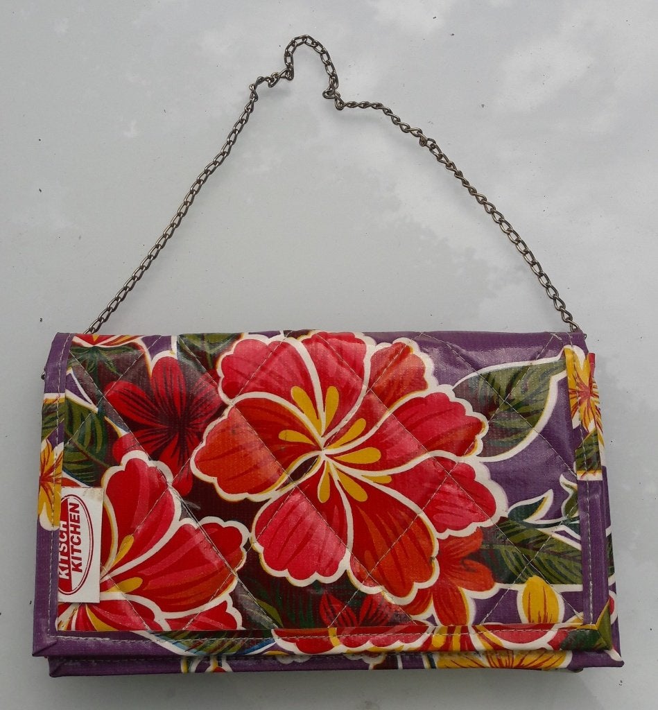 Kitsch Kitchen Avondtasje met vrolijke Bloemenprint, Ophalen of Verzenden, Zo goed als nieuw, Overige kleuren, Avondtasje