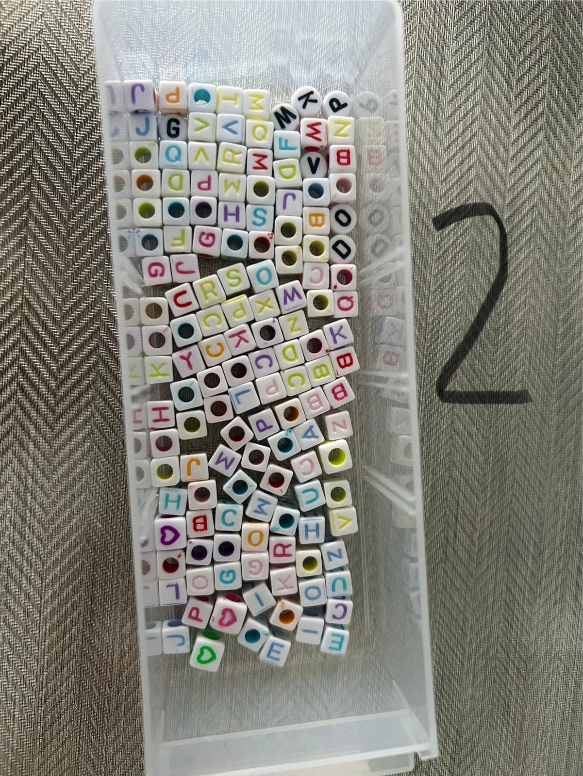 Diverse kralen voor sieraden maken (letters, hartjes), Ophalen of Verzenden, Zo goed als nieuw, Kraal