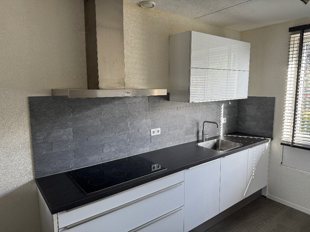 Nette complete hoogglans witte keuken te koop, Ophalen, Gebruikt, Overige materialen, Wit