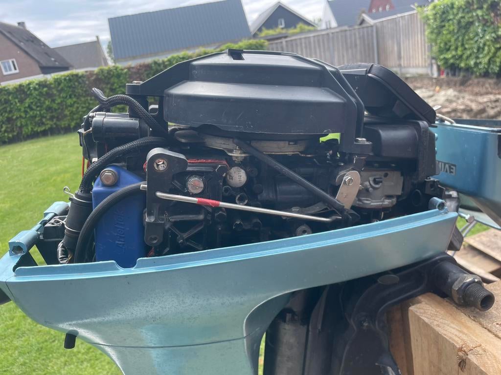 Mooie e-start buitenboordmotor 15 pk, Doe-het-zelf en Verbouw, Motoren, Ophalen, Gebruikt, Benzinemotor