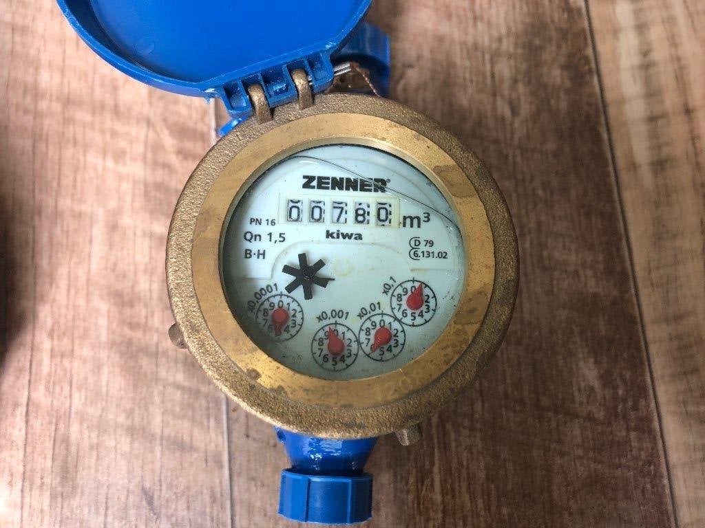 Zenner watermeter / tussenmeter 3/4” Qn 1,5 / 165 mm - 1 st, Ophalen of Verzenden, Gebruikt, Vocht of Vloeistof