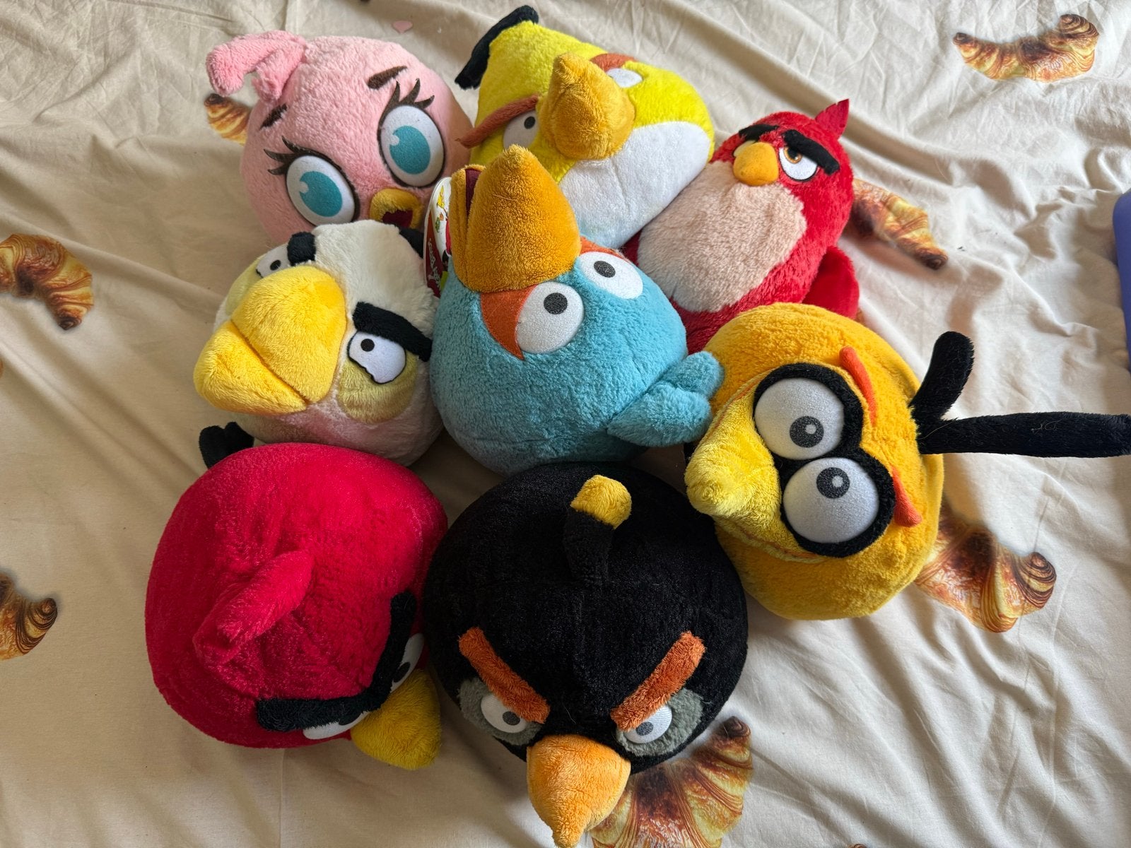 Grote collectie Angry Birds knuffels - 8 stuks, Gebruikt, Overige merken, Overige typen, Ophalen of Verzenden