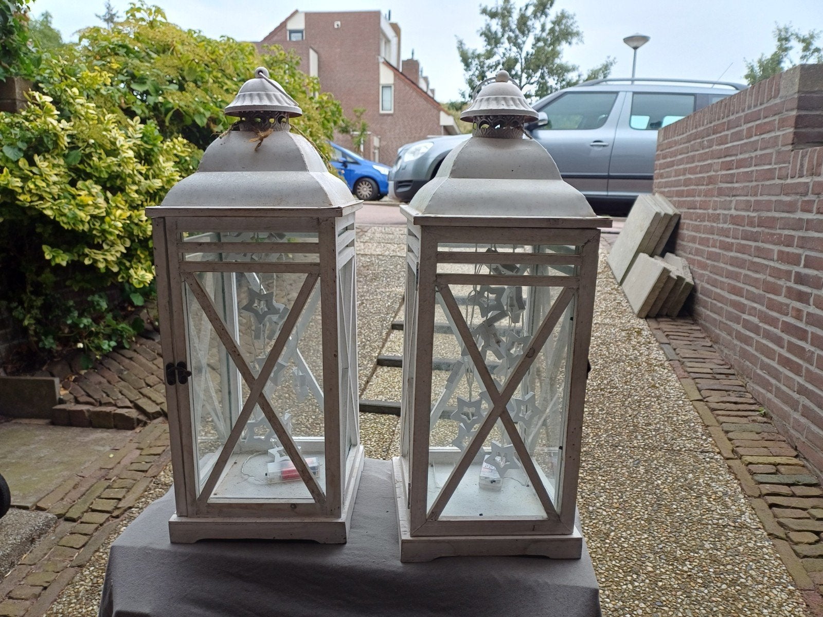 Buitenverlichting, Tuin en Terras, Buitenverlichting, Zonne-energie, Minder dan 50 watt, Staande lamp, Ophalen of Verzenden