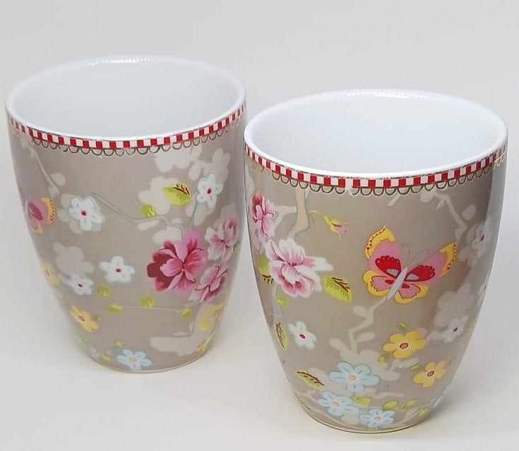 Pip Studio Chinese Rose Melk Mokken, Pip Studio, Ophalen of Verzenden, Zo goed als nieuw, Overige stijlen