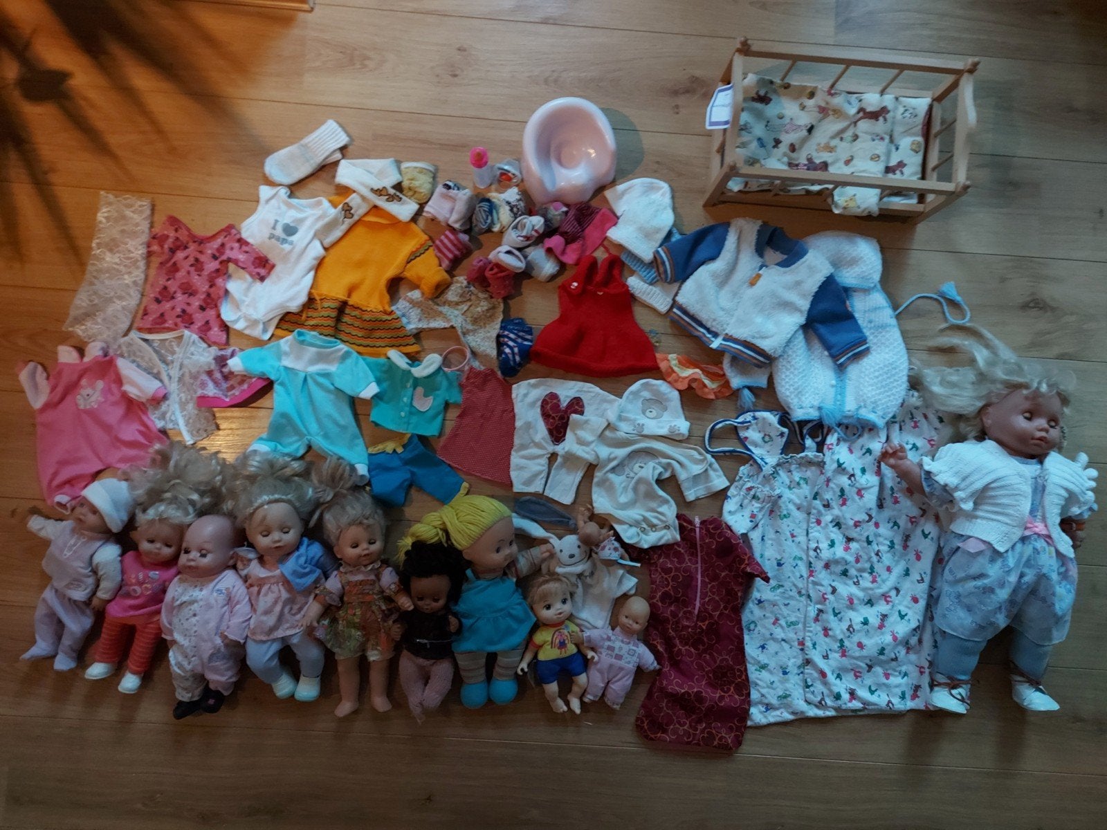 10 poppen, incl. Baby Annabell en veel accessoires, Ophalen of Verzenden, Gebruikt, Babypop