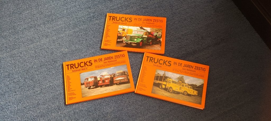 3 boeken van trucks in de jaren zestig, Ophalen of Verzenden, Gelezen, Vrachtwagen