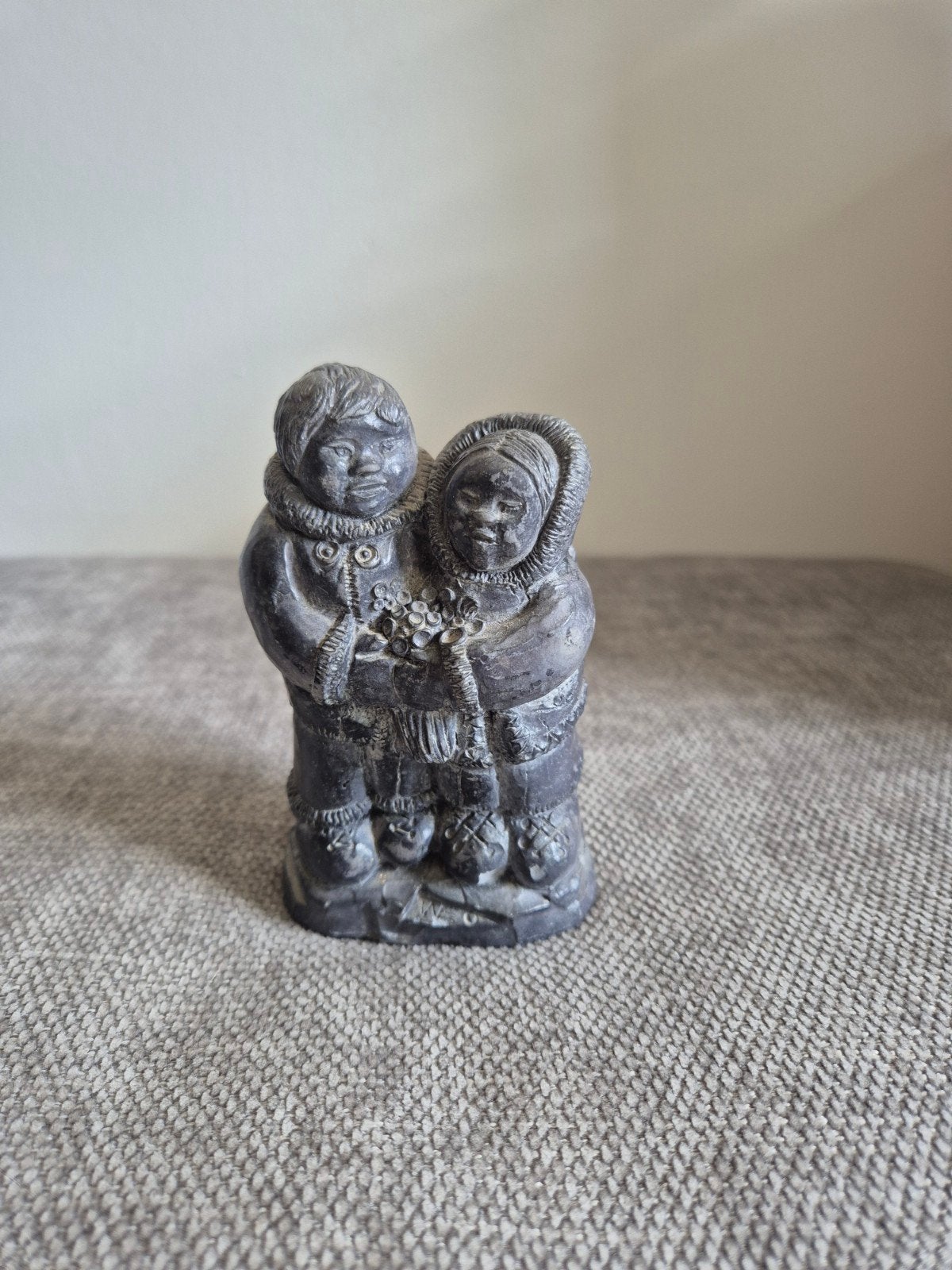 Wolf Original sculpture,Inuit/Eskimo , Ophalen of Verzenden, Zo goed als nieuw, Dier