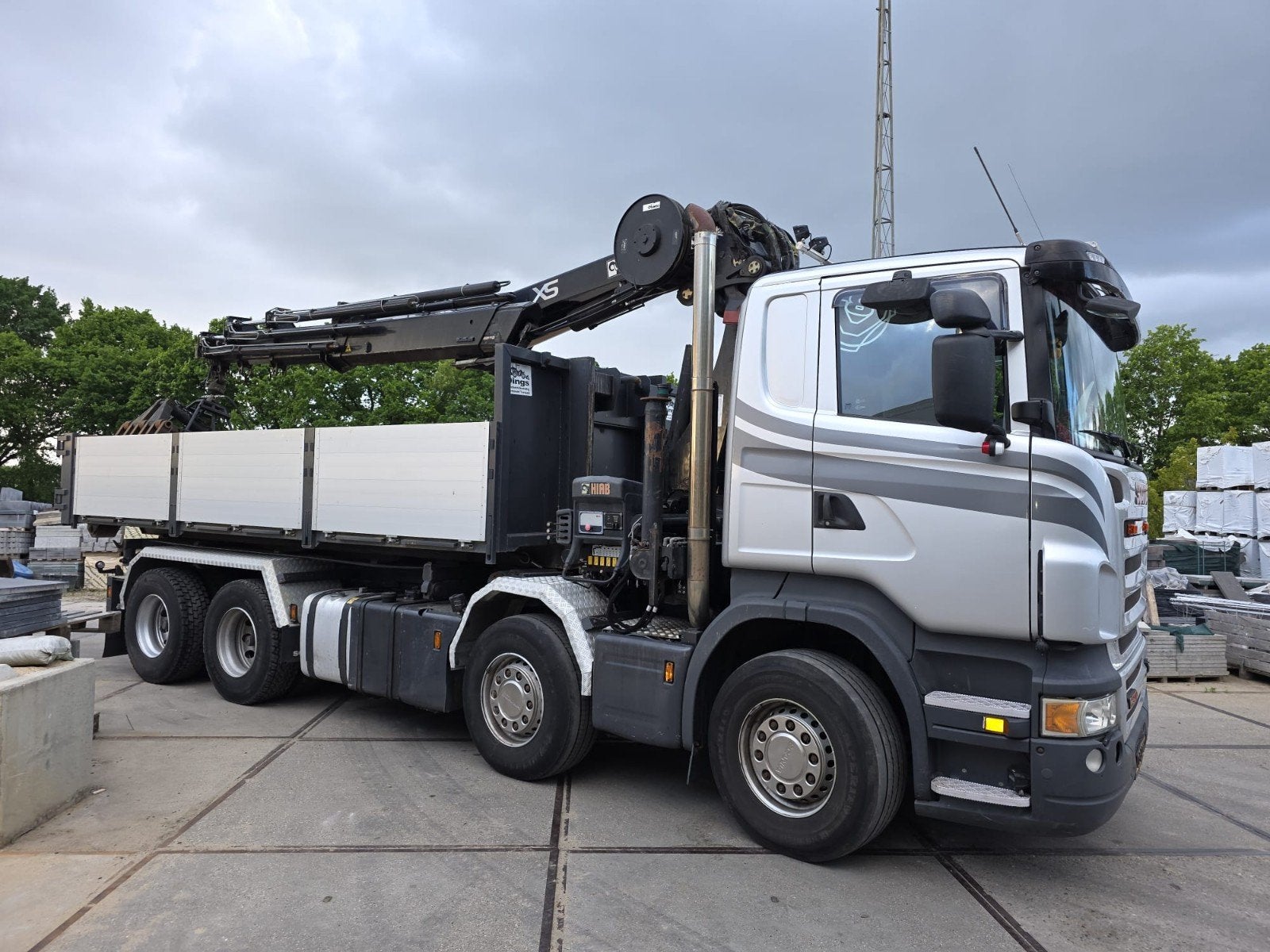 Scania R500 V8 8x4 HIAB 245 HiPro, Automaat, Euro 5, Scania, Diesel