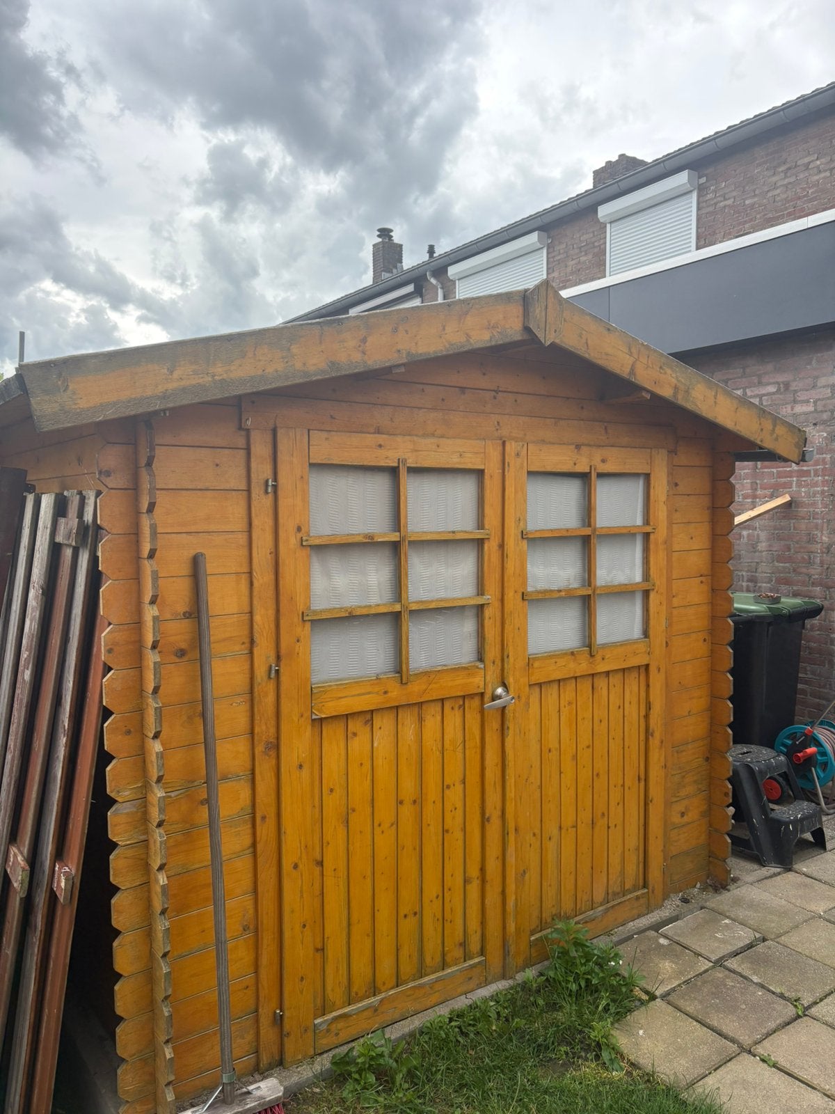 Stevig houten tuinhuis 230 x 180 cm, Tuin en Terras, Tuinhuizen, Ophalen