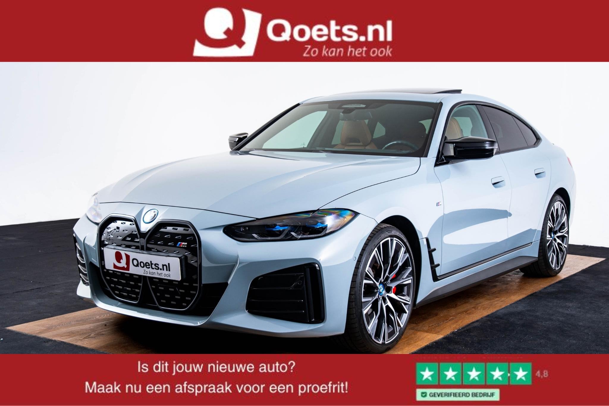 BMW i4 M50 High Executive 84 kWh M Sport Pro - Trekhaak - Pa, Auto's, BMW, Met garantie (alle), Leder, 2190 kg, Vierwielaandrijving