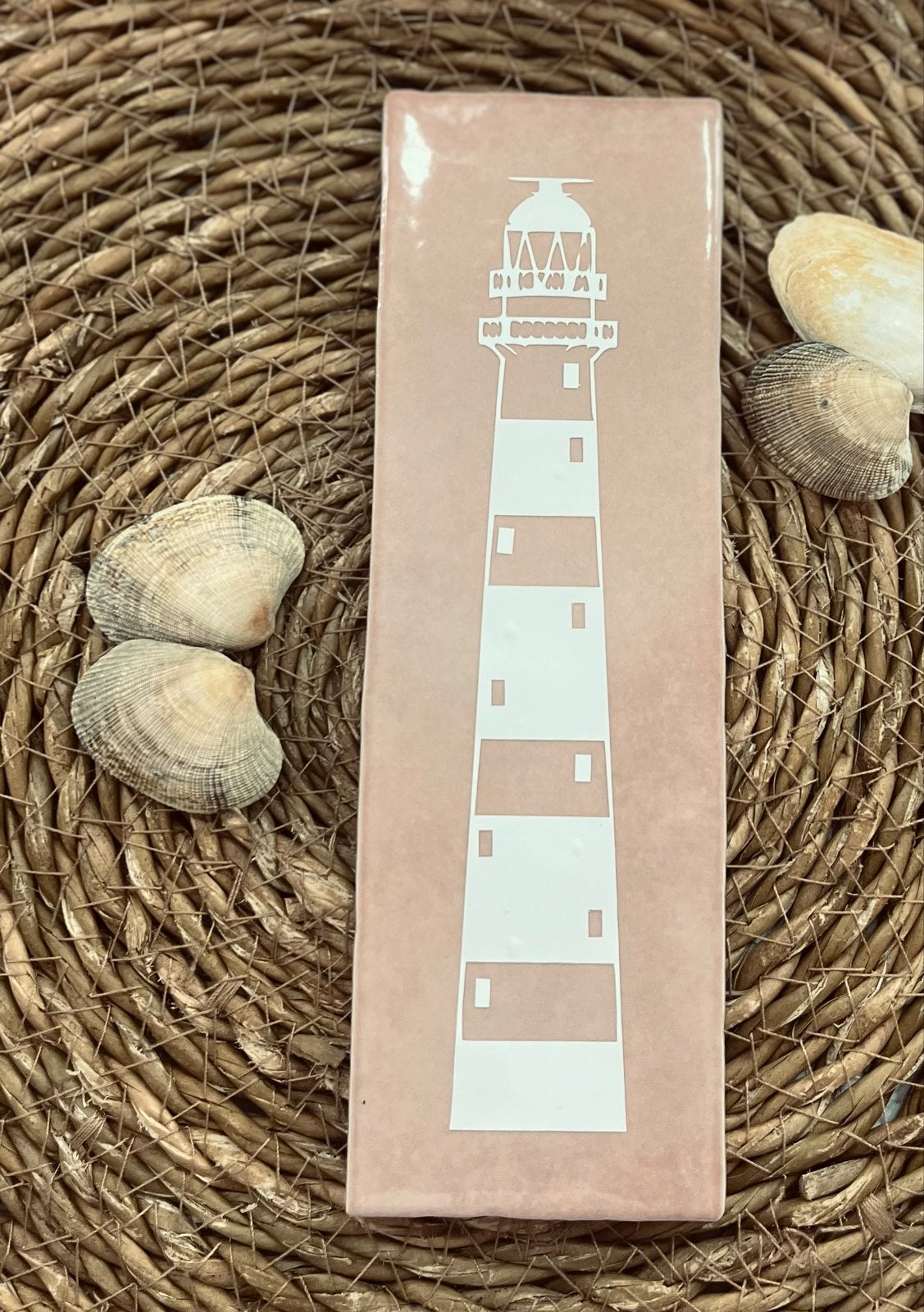 Amelander vuurtoren decoratie tegel, Overige stijlen, Nieuw, Roze, Ophalen of Verzenden