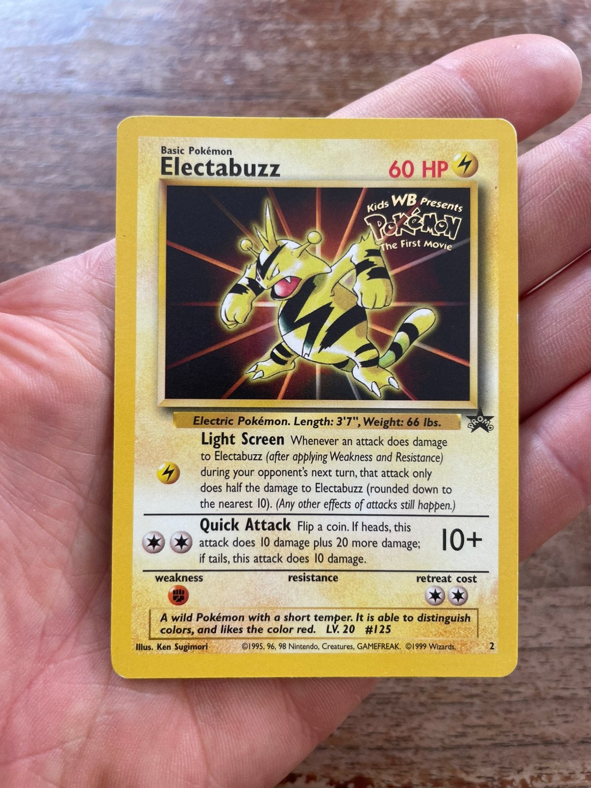 Pokemon Electrobuzz promo 2, Ophalen, Zo goed als nieuw