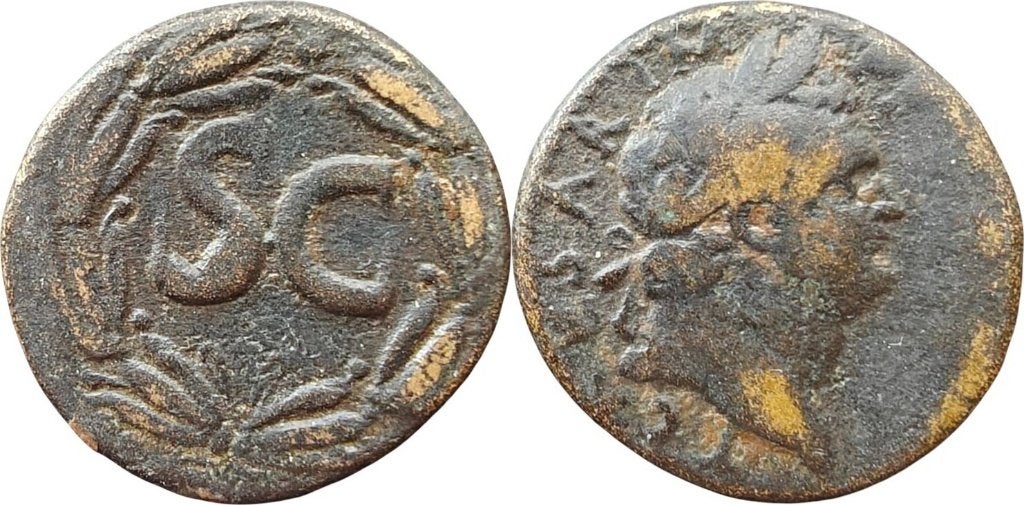 AE 69 tot 79, Romeinse Syrie, Titus als Caesar, Ophalen of Verzenden, Midden-Oosten, Losse munt