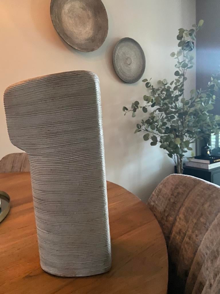 Hoge vaas van YaYa home (34 cm hoig), Huis en Inrichting, Overige kleuren, Verzenden, Minder dan 50 cm, Glas