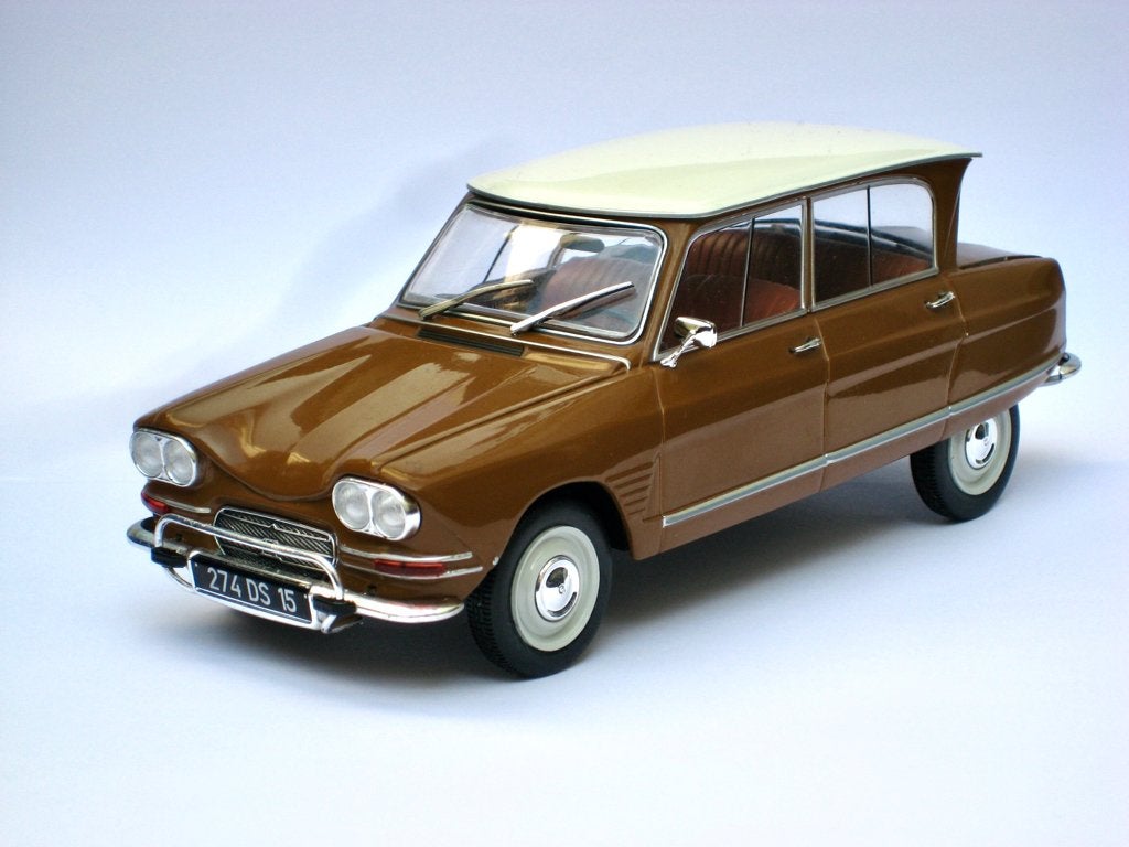 Citroen Ami 6 Club geel Bouton d'Or Hachette #53 1:24, Ophalen of Verzenden, Nieuw, Auto, Overige merken