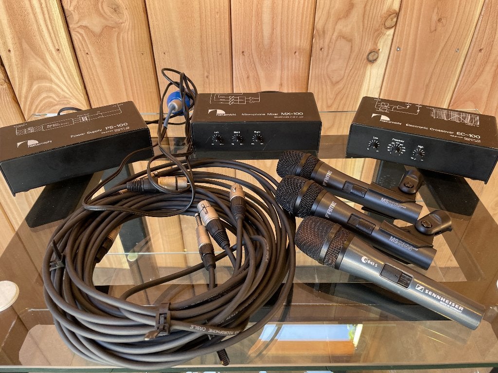 Compl. Audio Vintage Nakamichi Trio & Sennheiser/Fame Mic., Ophalen of Verzenden, Gebruikt, Audio