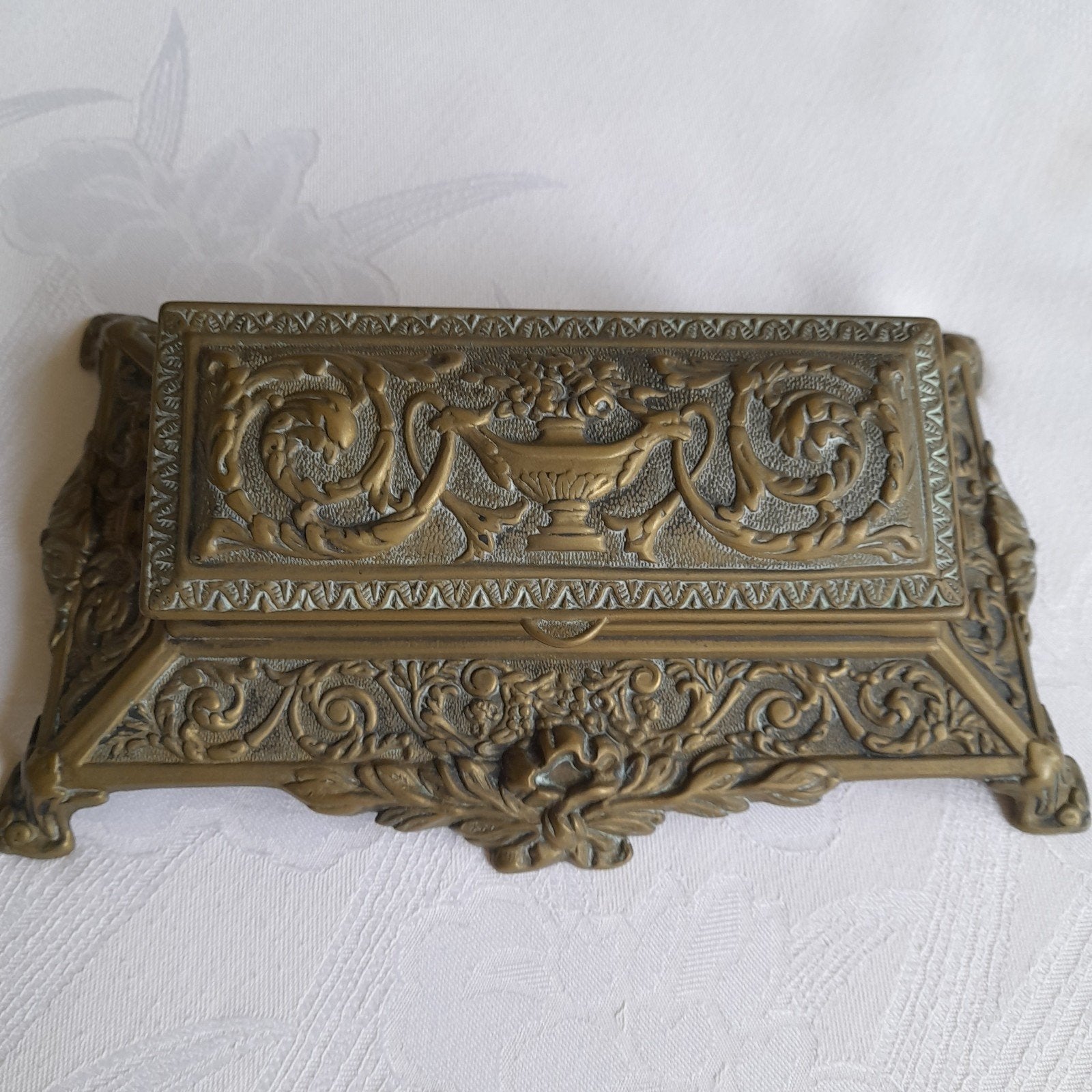 Messing postzegelbakje, Antiek en Kunst, Ophalen of Verzenden, Brons