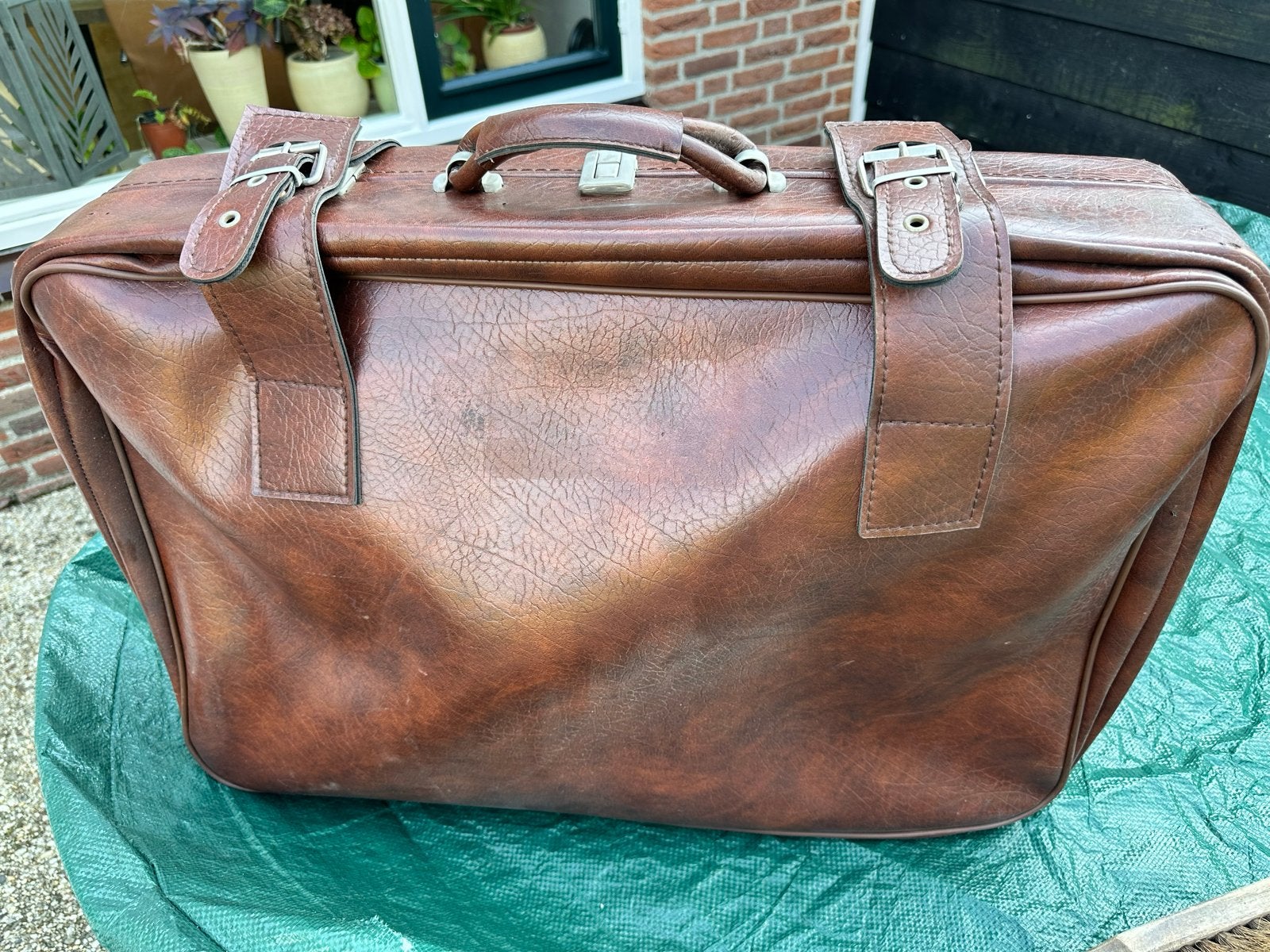 Vintage en moderne koffers - Set van 2, Ophalen, Overige materialen, Gebruikt, 50 tot 60 cm