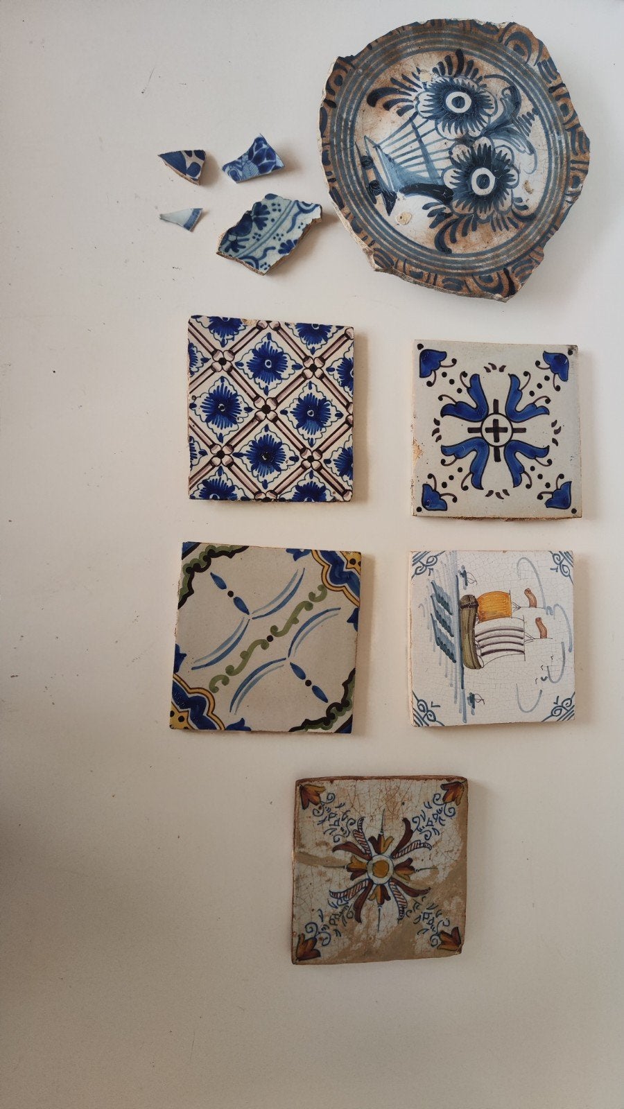 Antieke Delfts Blauwe Tegels, Ophalen of Verzenden