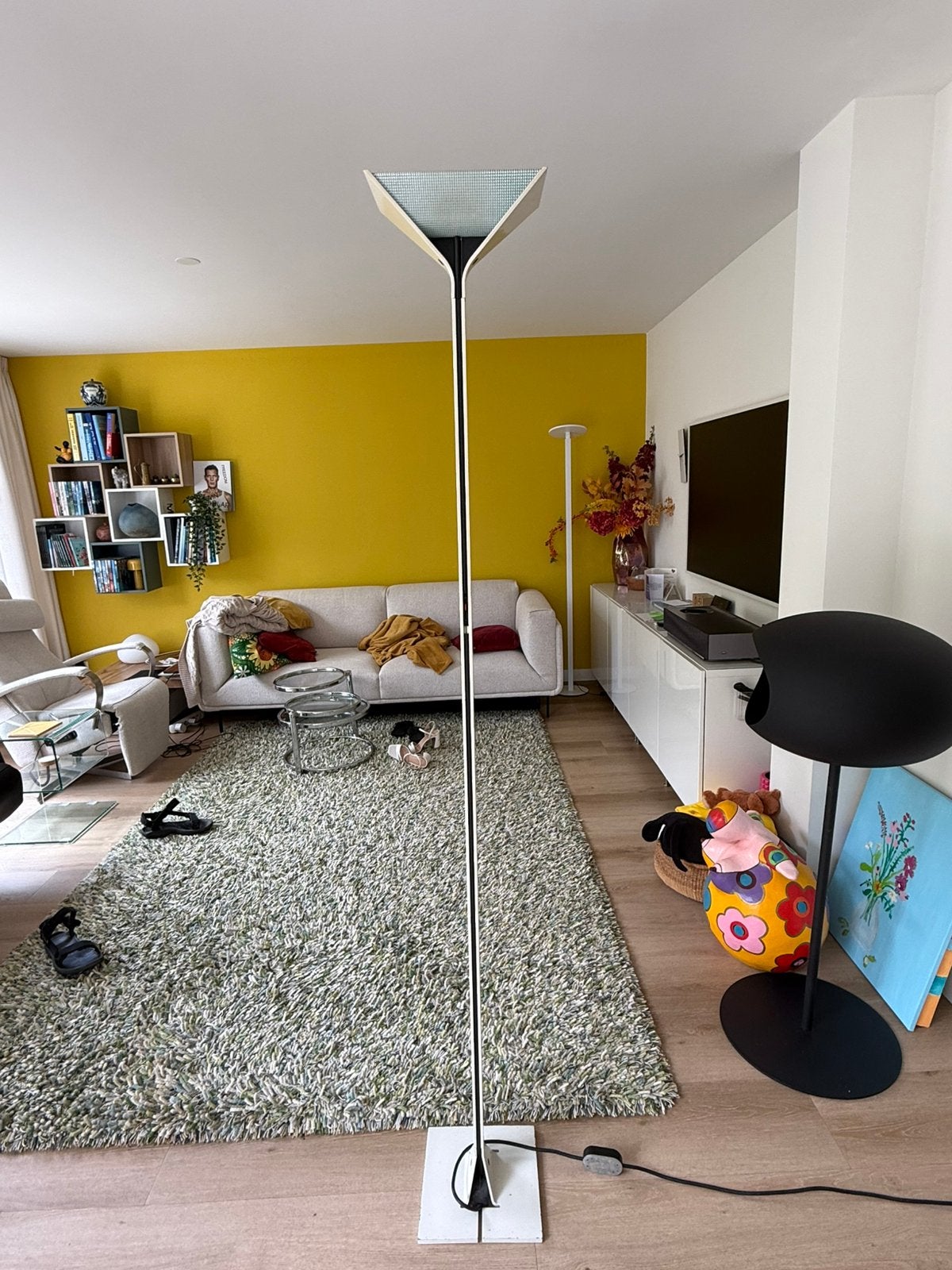 Originele Flos Papillona Floor Lamp, Ophalen, Gebruikt, Glas