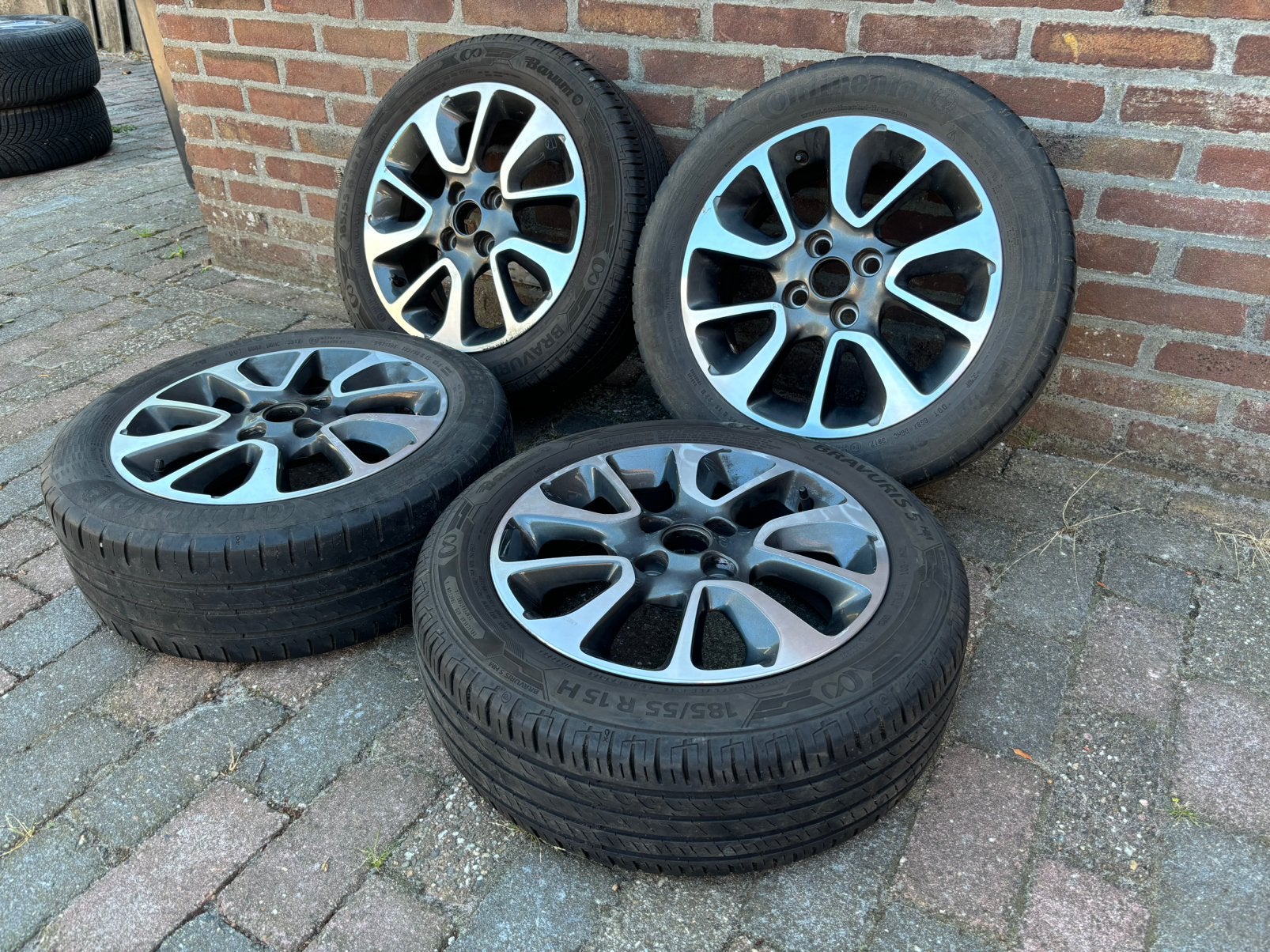 15 inch Opel karl velgen 4x100 opel Karl Rocks velgen, Auto-onderdelen, Ophalen, Gebruikt, 15 inch, Banden en Velgen
