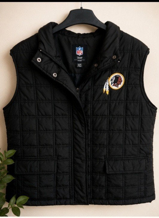 NFL Team Apparel Redskins gewatteerd vest zwart, Kleding | Dames, Bodywarmers, Zwart, Maat 46/48 (XL) of groter, Ophalen of Verzenden