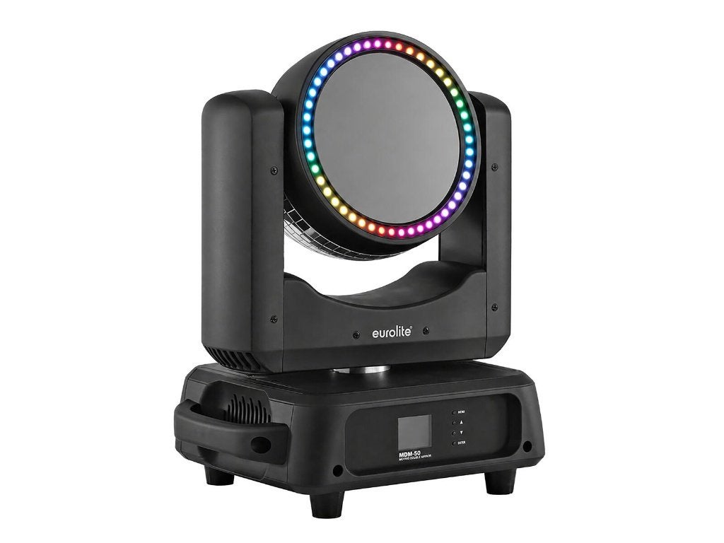 Eurolite MDM-50 spiegelbol movinghead met LED-ring, Geluidgestuurd, ., Discobol, Nieuw