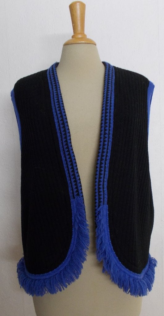 2 zijdig  blauwachtig/zwart gilet! L, Maat 42/44 (L), Zo goed als nieuw, Zonder mouw, Verzenden
